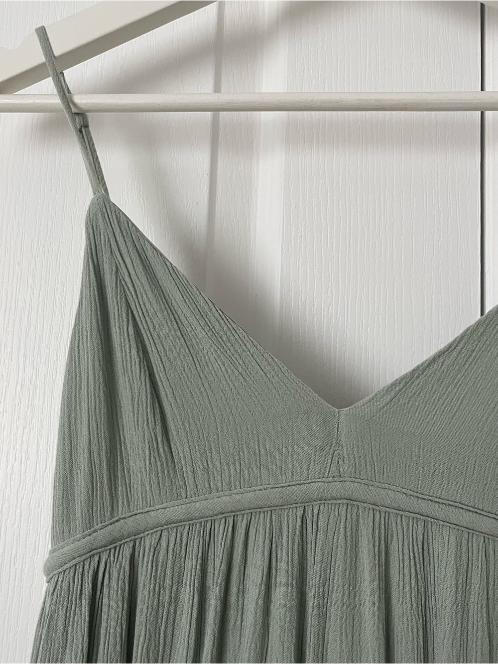 Garage Sage Green Spaghetti Strap Mini Dress - Picture 4 of 6